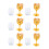 6Pcs Metal Wine Glass Set - Rounded Mouth Stemmed 1
