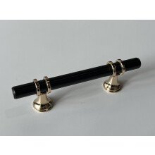 Black and Gold Cabinet Handles 3 Inch, Modern TBar Drawer Pulls for Kitchen and Bathroom, Durable Aluminum Set