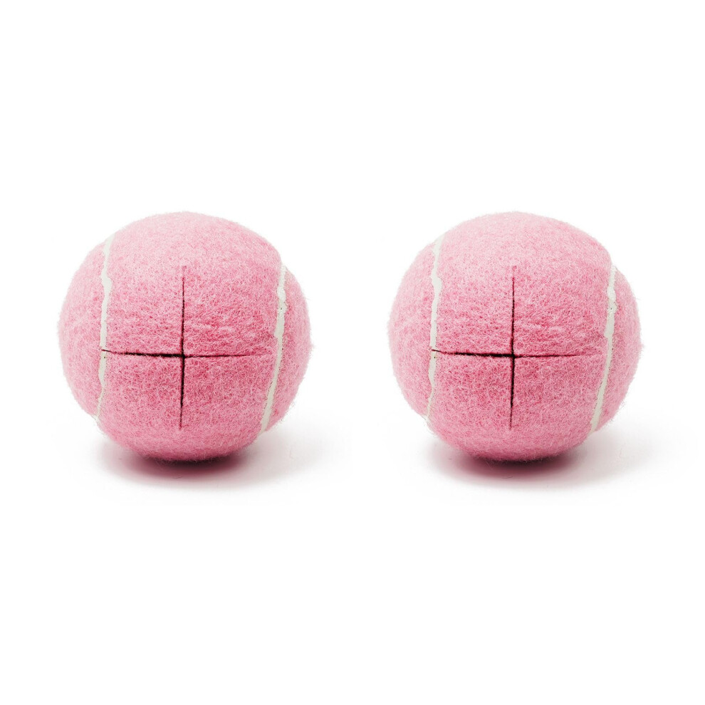 Pink Walker Tennis Balls Precut Glide Balls For Floor Protection, Durable LongâLasting Fit Most Walkers (Pinkâ2 Pcs)