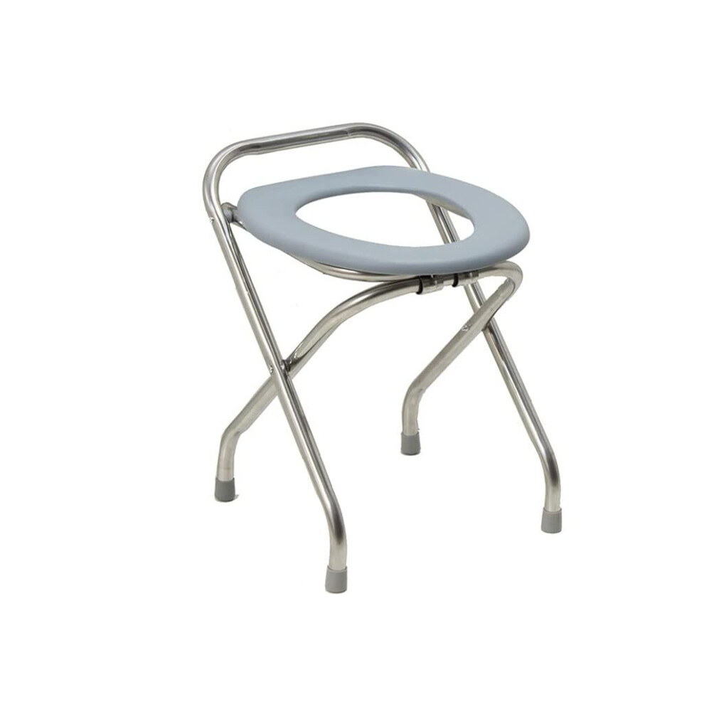 Black 3 In 1 Portable Commode And Shower Chair, Foldable Bedside Toilet For Elderly And Disabled,