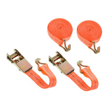 4pcs Retractable Ratchet Tie Down Straps Heavy Duty Cargo Straps with Reinforced Steel Hooks for Truck Trailer Boat