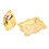 European Vintage Alloy Butter Plate - Rectangle 15