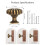 Antique Brass Cabinet Knobs 5 Pack, Vintage Drawer Pulls for Dresser with Solid Zinc Construction 4