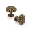 Antique Brass Cabinet Knobs 5 Pack, Vintage Drawer Pulls for Dresser with Solid Zinc Construction 1