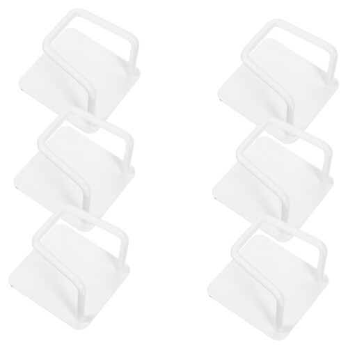 6pcs Hat Organizer Wall Mount with Strong Adhesive Hooks, SpaceSaving Storage for Home