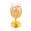 6Pcs Metal Wine Glass Set - Rounded Mouth Stemmed 9