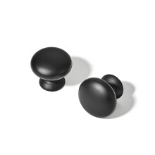 10 Pack Matte Black Cabinet Knobs and Drawer Pulls, Modern Zinc Alloy Hardware for Kitchen and Dresser