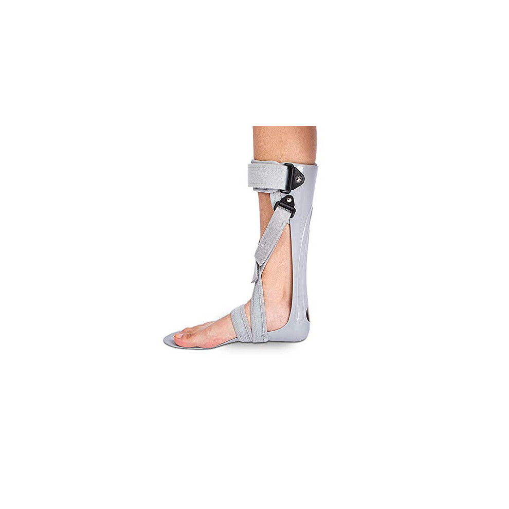 Ankle Foot Orthosis AFO Foot Drop Brace with Static Dorsiflexion Support, Lightweight Low Profile, Right S