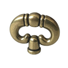 Vintage Drawer Pulls Antique Silver Ring Design with Back Plate Zinc Alloy Knobs for Cabinets