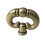 Vintage Drawer Pulls Antique Silver Ring Design with Back Plate Zinc Alloy Knobs for Cabinets 1
