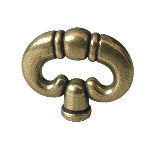 Vintage Drawer Pulls Antique Silver Ring Design with Back Plate Zinc Alloy Knobs for Cabinets