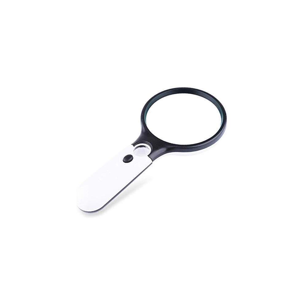 Light 30X Handheld Magnifying Glass With 75Mm Led Illuminated Magnifier For Reading, Coins And Jewelry