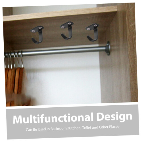 10Pcs Stainless Steel Under Shelf Hooks for Kitchen Bathroom Ceiling Mount SpaceSaving RustResistant Hanging 2