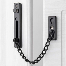 304 Stainless Steel Door Chain Lock with Anti Theft Security Latch for Home Safety Silver