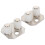 2pcs Heavy Duty Barn Door Floor Guide with Rollers for Smooth Sliding Alignment and Easy Installation 1