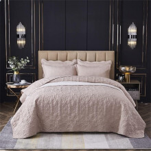 Soft Cotton Quilted Bedspread Set King Size 240x250cm Lightweight Summer Quilt for Cool Sleep