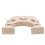 Violin Bridge Maple Wood Adjustable Brass 1/8 1