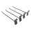 Panel Hook 30PCS Black 20x0.42cm / 7.9x0.2in 4