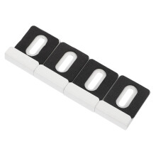 Mirror Mounting Clips Kit with Secure Adhesive Mounting, Sleek Metal Finish, Easy No‑Drill Setup
