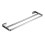 Bathroom Towel Rack 80cm Wall Mounted Stainless Steel Double Pole Rustproof SpaceSaving Design 1