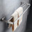 Bathroom Towel Rack 80cm Wall Mounted Stainless Steel Double Pole Rustproof SpaceSaving Design 2