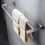 Bathroom Towel Rack 80cm Wall Mounted Stainless Steel Double Pole Rustproof SpaceSaving Design 5