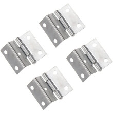 4 Pcs Vintage Cabinet Hinges Antique Style Zinc Alloy Small Hinges for Jewelry Boxes with Screws (WhiteFruit Peach5)