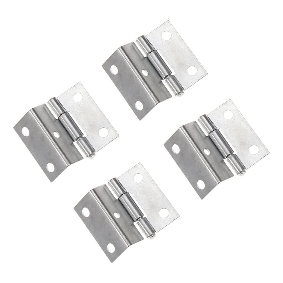 4 Pcs Vintage Cabinet Hinges Antique Style Zinc Alloy Small Hinges For Jewelry Boxes With Screws (Whitefruit Peach5) 9351714478861