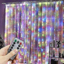 (3x1M, Multicolor) 3m 4m 6m Usb Curtain Garland Festoon Led Light Christmas String Lights Christmas Decorations 2024 Holiday Wedding Decorative