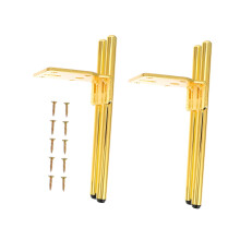 2 Sets Heavy Duty Sofa Legs with Load Capacity, Durable Iron Furniture Support for Cabinet, Coffee Table and Bed