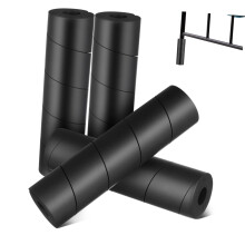 4 Pack Adjustable Rubber Furniture Leg Protectors for Beds with Enhanced Toe Protection