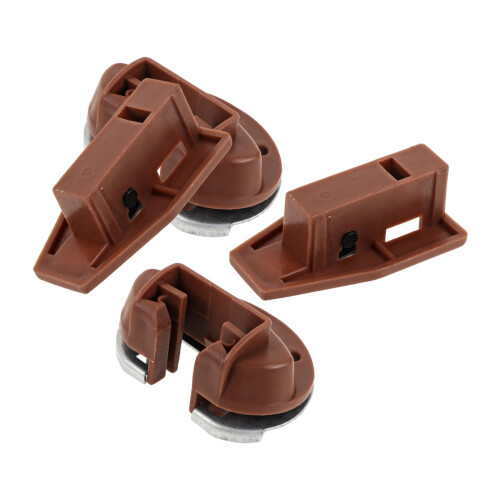 2 Sets Drawer  Kit with Track Guides and Glides for Smooth Drawer Operation and Easy Slide Replacement