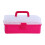 (Rose) Multipurpose Organizer, Art and Craft Storage Box Case, Lockable Container and Handle for Manicure Tools, Camping Art Supply 5