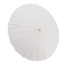 Kids Paper Parasol, White, Bamboo DIY 58cm/22.8in