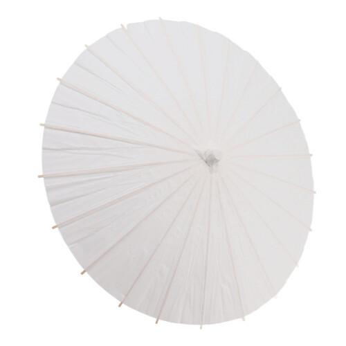 Kids Paper Parasol, White, Bamboo DIY 58cm/22.8in