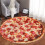 Pizza Pattern Baby Rug 5.2ft Round Colorful 1