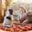 Pizza Pattern Baby Rug 5.2ft Round Colorful 2