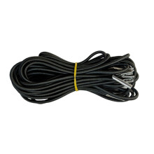 Patio Chair Replacement Cords Black Set of 4 – Durable Elastic with Secure Metal Tips for Outdoor Recliners