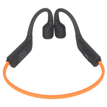 Orange Bone Conduction Open Ear Headset with 32GB Storage Swim-Friendly Design