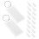 50pcs Blank Luggage Tags and Plastic Key Tags Writable Durable ID Labels for Quick Identification 1