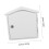 Lockable Outdoor Wall Mounted Parcel Box for Packages and Mail, Plastic Secure Storage for Front Porch 2