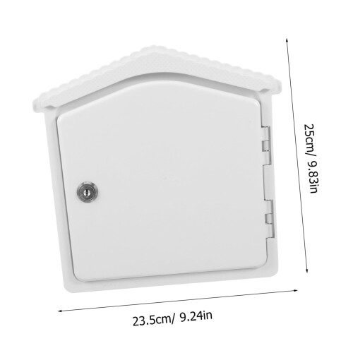 Lockable Outdoor Wall Mounted Parcel Box for Packages and Mail, Plastic Secure Storage for Front Porch 1