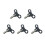 5 Pack Clock Winding Key Set Durable Alloy Mechanical Clock Key for Wall and Mantel Clocks 1