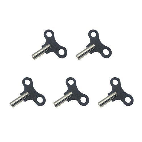 5 Pack Clock Winding Key Set Durable Alloy Mechanical Clock Key for Wall and Mantel Clocks