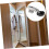 4pcs Soft Close Glass Cabinet Hinges with Damping for Kitchen Display Doors, Durable Silver Finish 4
