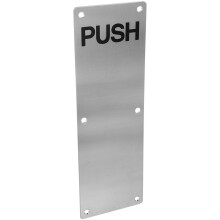 Stainless Steel Push Plate Door Finger Plate for Warehouse and Fire Doors, Durable and Easy to Use