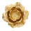 Vintage Brass Cabinet Knobs and Drawer Pull Handles Rose Shape Golden Finish Durable Easy Install 1