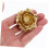 Vintage Brass Cabinet Knobs and Drawer Pull Handles Rose Shape Golden Finish Durable Easy Install 5