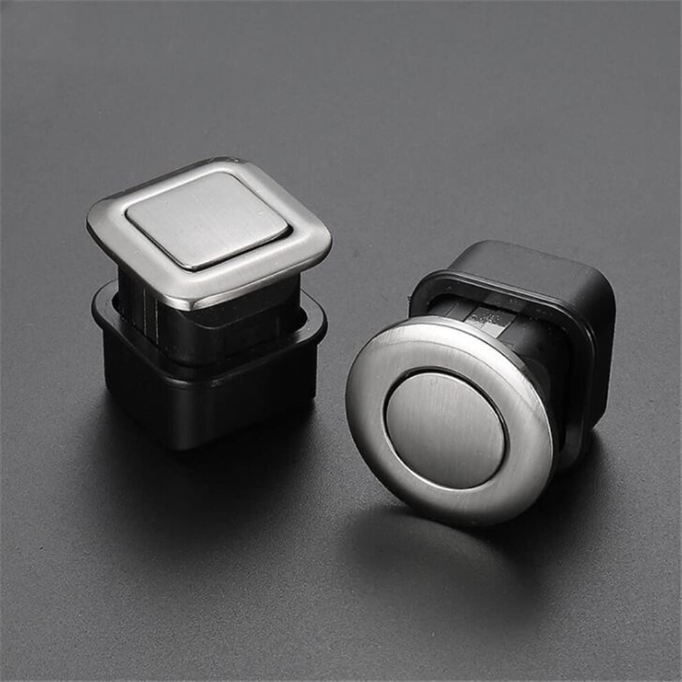 Modern Minimalist Gray Telescopic Spring Concealed Cabinet Handle Flush Embedded Invisible Drawer Pull 1Pc 9351714479578