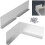 4pcs Aluminum Valley Gutter Splash Guards - 17oz 6
